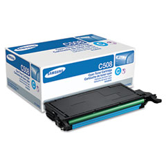 Samsung CLTC508S Toner, 2,000 Page-Yield, Cyan SASCLTC508S