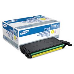 Samsung CLTY508S Toner, 2,000 Page-Yield, Yellow SASCLTY508S