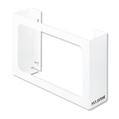 San Jamar White Enamel Disposable Glove Dispenser, Three-Box, 18w x 3-3/4d x 10h SJMG0804
