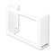 San Jamar White Enamel Disposable Glove Dispenser, Three-Box, 18w x 3-3/4d x 10h SJMG0804