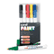 Sanford uni-Paint Markers, Fine Point, Assorted, 6/Set SAN63720