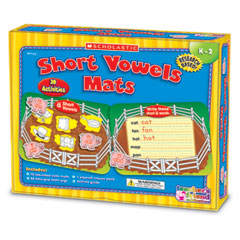 Scholastic Vowels Mats Kit, Short Vowels, Pigs, Grades K-2 SHSTF7112