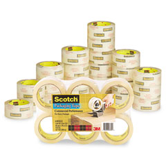 Scotch 3750 Commercial Grade Packaging Tape, 1.88" x 54.6 yds, 3" Core, Clear, 48/Pack MMM3750CS48