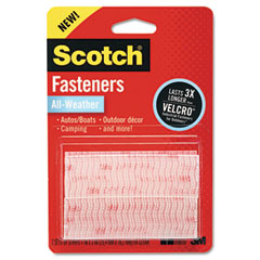 Scotch Hook and Loop Fastener Tape, 2" x 3", two sets, White MMMRFD7090