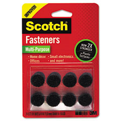 Scotch Hook and Loop Fasteners, 5/8" Squares, Black MMMRF7061X