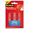 Scotch Restickable Mounting Tabs, 3 x 5, Clear, 1 Sheet/Pack MMMR102