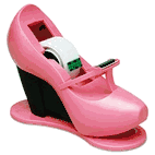 Scotch Shoe Tape Dispenser, Pink High Heel, 1" Core MMMC30SHOEP