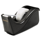 Scotch Value Desktop Tape Dispenser, 1" core, Two-Tone Black MMMC60BK