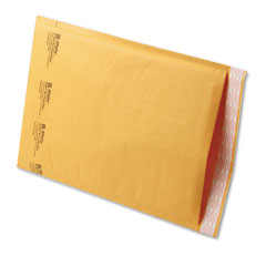 Sealed Air Jiffylite Self-Seal Mailer, Side Seam, #5, 10 1/2 x 16, Golden Brown, 100/Carton SEL39096