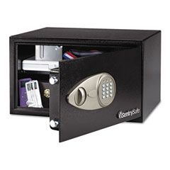 Sentry Safe Electronic Lock Security Safe, 1.0 ft3, 16-15/16w x 14-9/16d x 8-7/8h, Black SENX105