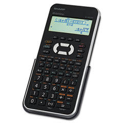 Sharp EL-W535XBSL Scientific Calculator, 16-Digit x 4-Line LCD, Black/Silver SHRELW535XBSL