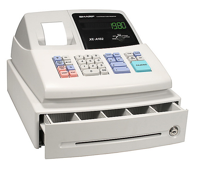 Sharp XE-A102 RF Cash Register FREE SHIPPING! PLUS free