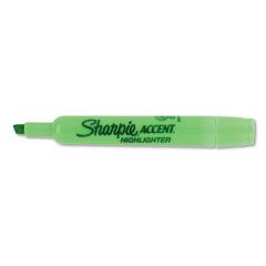 Sharpie Accent Accent Tank Style Highlighter, Chisel Tip, Fluorescent Green, 12/Pk SAN25026