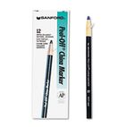Sharpie Peel-Off China Markers, Blue, Dozen SAN2072