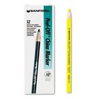 Sharpie Peel-Off China Markers, Yellow, Dozen SAN2083
