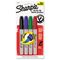 Sharpie Permanent Marker, Brush Tip, Assorted, 4/Pack SAN1810701