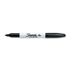 Sharpie Permanent Marker, Fine Point, Black, Dozen SAN30001