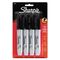 Sharpie Permanent Markers, 5.3mm Chisel Tip, Black, 4/Pack SAN38264PP