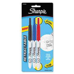 3/Set SAN1735794 Sharpie Retractable Ultra Fine Tip Pe