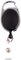 SICURIX(R) Quick Clip ID Badge Reels, Oval, Strap, 1 Each, Black