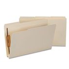 Smead 1 1/2 Inch Expansion Folders, Two Fasteners, 1/3 Top Tab, Legal, Manila, 50/Box SMD19595