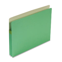 Smead 1 3/4 Inch Expansion Colored File Pocket, Straight Tab, Letter, Green SMD73216