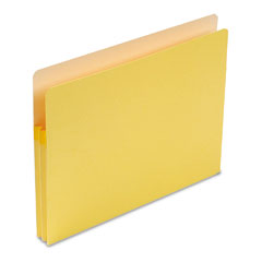 Smead 1 3/4 Inch Expansion Colored File Pocket, Straight Tab, Letter, Yellow SMD73223