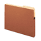 Smead 1 3/4 Inch Expansion Drop Front Pocket, 2/5 Tab, Letter, Manila/Redrope, 25/Box SMD73085