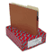 Smead 1 3/4 Inch Expansion Drop Front Pocket, 2/5 Tab, Letter, Manila/Redrope, 25/Box SMD73085