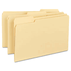 Smead 100% Recycled File Folders, 1/3 Cut, One-Ply Top Tab, Legal, Manila, 100/Box SMD15339