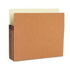 Smead 100% Recycled Pocket, 3 1/2 Inch Expansion, Letter, Redrope, 25/Box SMD73205