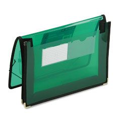 Smead 2 1/4 Inch Expansion Wallet, Poly, Letter, Translucent Green SMD71951