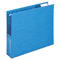 Smead 2" Capacity Closed Side Flexible Hanging File Pockets, Letter, Sky Blue, 25/Box SMD64250