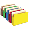 Smead 3 1/2 Inch Expansion Colored File Pocket, Straight Tab, Letter, Assorted, 5/Pack SMD73892