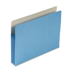 Smead 3 1/2 Inch Expansion Colored File Pocket, Straight Tab, Letter, Blue SMD73225