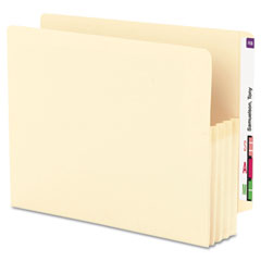 Smead 3 1/2 Inch Expansion End Tab File Pockets, Straight Tab, Letter, Manila, 25/Box SMD75124