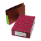 Smead 3 1/2 Inch Expansion File PocketsStraight Tab, Legal, Green/Redrope, 10/Box SMD74680