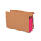 Smead 3 1/2 Inch Expansion File PocketsStraight Tab, Legal, Red/ Redrope, 10/Box SMD74686