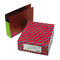 Smead 3 1/2 Inch Expansion File PocketsStraight Tab, Letter, Green/Redrope, 10/Box SMD73680