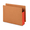 Smead 3 1/2 Inch Expansion File PocketsStraight Tab, Letter, Red/Redrope, 10/Box SMD73686