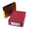 Smead 3 1/2 Inch Expansion File PocketsStraight Tab, Letter, Yellow/Redrope, 10/Box SMD73688