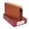 Smead 5 1/4 Inch Expansion File Pockets, Straight Tab, Legal, Manila/Redrope, 10/Box SMD74234