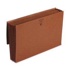 Smead 5 1/4 Inch Expansion Partition Wallet with Tie, Six Pockets, Legal, Redrope SMD72075