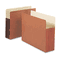 Smead 5 1/4 Inch Expansion Pocket with Tyvek, Straight, Letter, Manila/Redrope, 10/Box SMD73390