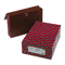 Smead 5 1/4 Inch Expansion Wallets with Cord, Six Pocket, Redrope, Legal, 10/Box SMD72475