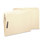 Smead Acid-Free Poly Folder, Two Fasteners, 1/3 Cut Top Tab, Letter, Manila, 24/Box SMD10545