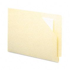 Smead Antimicrobial End Tab File Jackets, Letter, 11 Point Manila, 100/Box SMD75715