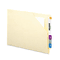 Smead Antimicrobial End Tab File Jackets, Letter, 11 Point Manila, 100/Box SMD75715