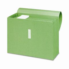 Smead Antimicrobial Expanding File, 12 Pockets, Letter, Green SMD70729