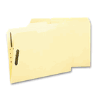 Smead Antimicrobial Fastener Folders, 1/3 Cut Top Tab, Letter, Manila, 50/Box SMD14540
